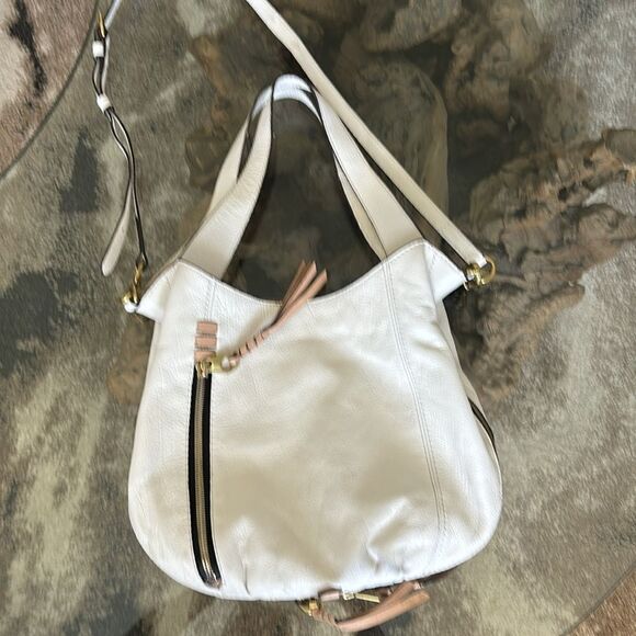 orYANY Melanie Convertible Leather Handbag White - Picture 2 of 5